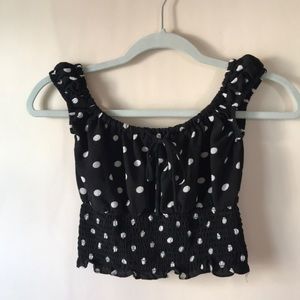 Guess Polka Dot Crop Top